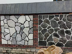 black slate stone garden 